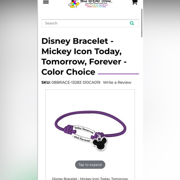 Disney Parks Mickey Mouse Collectable Bracelet - Picture 7 of 11